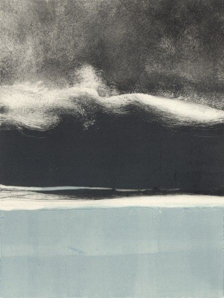 Tekla Mcinerney, Abstract Black And White, Black And White Painting, Print Inspiration, Monoprint, White Painting, Abstract Landscape, Landscape Art, The Ocean