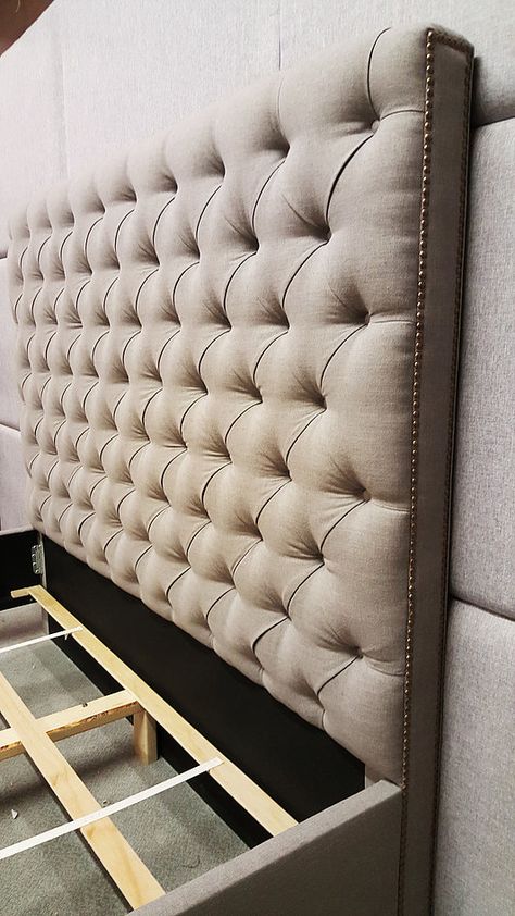 Bed Headboard Design Modern, Custom Upholstered Headboard, Tufted Wall, Bed Back Design, Upholstered Wall Panels, Diy Headboard Upholstered, Bed Headboard Design, Upholstered Headboards, Headboard Design