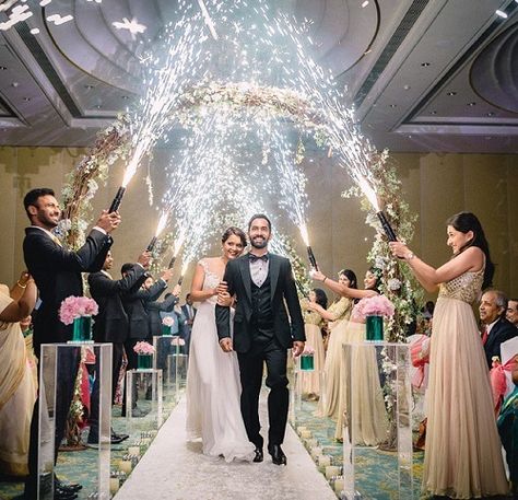 Dinesh Karthik, Bride Entry, Entry Ideas, Wedding Reception Photography, Marriage Decoration, Desi Wedding Decor, Wedding Entrance, Wedding Stage Decorations, Christian Wedding