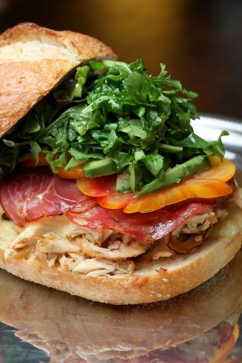 Deli Sandwich Chicken Salami, Easy Chicken Sandwich, Deli Style Sandwiches, Salami Sandwich, Tomato Avocado, Deli Sandwiches, Deli Style, Chicken Sandwich Recipes, Burgers Sandwiches