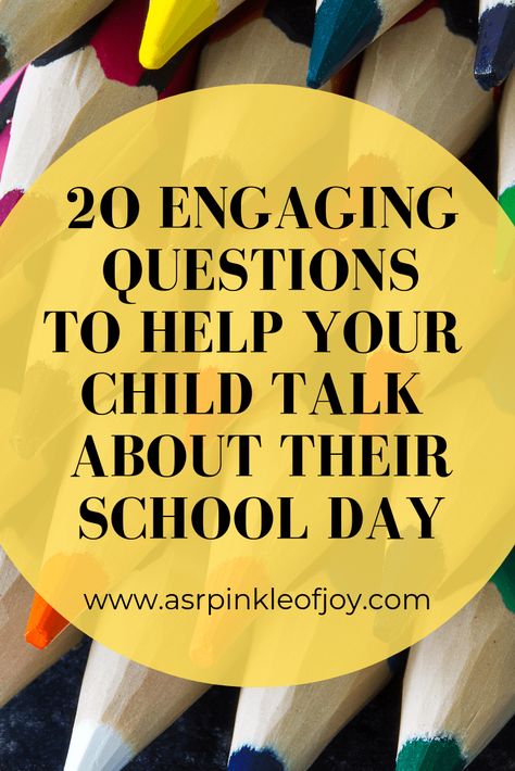 Fun Questions For Kids, School Questions, Kids Questions, Fun Questions To Ask, Kids Talking, Mindfulness For Kids, 20 Questions, Mommy Life, Good Parenting