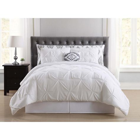 Boys' room - Pueblo Pleated White Twin Bed in a Bag King Duvet Set, Twin Xl Duvet Covers, Contemporary Duvet Covers, Twin Comforter Sets, Twin Xl Comforter, Chic Bedding, King Duvet Cover Sets, Twin Xl Bedding, King Comforter Sets