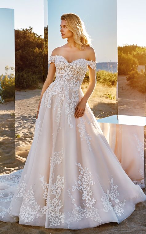 Tulle Wedding Dress Ballgown, Eddy K Wedding Dress, Wedding Gown Ballgown, Wedding Dresses 2023, Wedding Gown Accessories, Blonde Bride, Eddy K, Outdoor Wedding Dress, Beach Wedding Gown