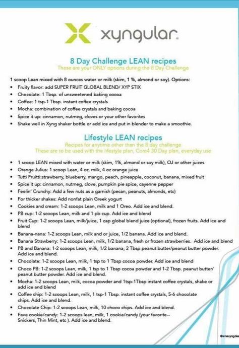 8 Day Jumpstart, Xyngular 8 Day Challenge, Xyngular Recipes, Lean Recipes, Recipes Around The World, Lean Meals, Food Plan, Isagenix, Shake Recipes