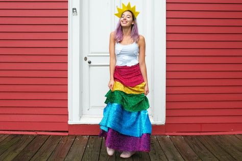 Rainbow Costume Women, Thanksgiving Prayers, Christmas Knomes, Tomato Planting, Rainbow Costume, Sock Snowman Craft, Rainbow Costumes, Halloween Rainbow, Rainbow Halloween