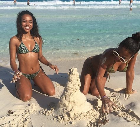 Karrueche Tran Blows Up Instagram With Sexy Bikini Photos, Chris Brown Takes Notice In Surprising Way - T.V.S.T. Chris Brown And Karrueche, Gil Scott Heron, Women Money, Karrueche Tran, Beach Photography Poses, Christina Milian, Gumbo, Chris Brown, Photography Poses