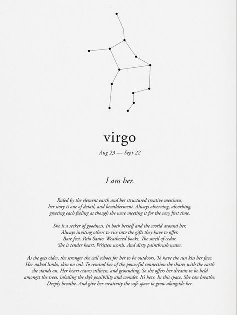 Virgo Tattoo Aesthetic, Virgo Journal Ideas, Virgin Tattoo Horoscope, Tattoo For Virgo, Virgo Season Photoshoot, Virgo Tatoos, Virgo Zodiac Tattoo, Unique Virgo Tattoo Ideas, Virgo Journal