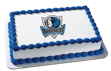 Dallas Mavericks Cake, Magic Birthday, Local Bakery, Basketball Party, Edible Image Cake, Simple Cake Designs, Edible Cake Toppers, Cake Images, Edible Images