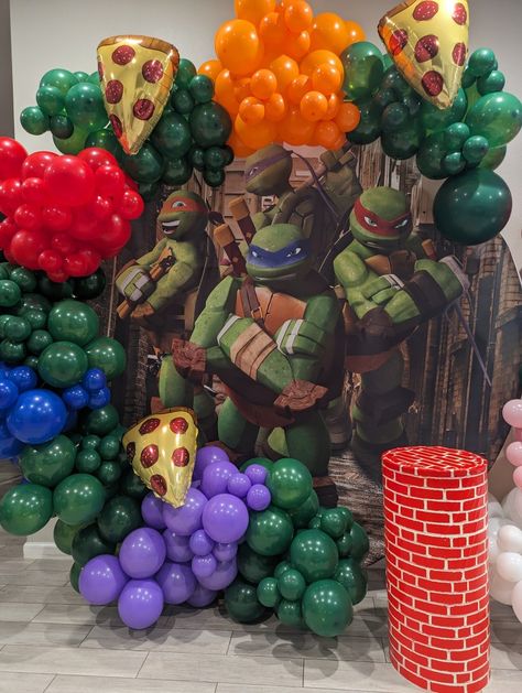 Ninja Turtles Birthday Party Decorations, Turtle Ninja Party Ideas, Ninja Turtles Birthday Decorations, Ninja Turtles Birthday Party Ideas Decorations, Tmnt Party Decorations, Ninja Turtle Birthday Decorations, Turtle Birthday Decorations, Ninja Decorations, Ninja Turtle Balloons