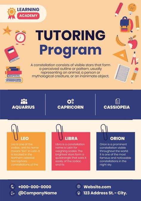 Tutoring Flyer Design, Teaching Poster Design, English Tutoring Flyer, Tutoring Aesthetic, Tutoring Logo, Tutor Flyer, Tuition Poster, College Branding, School Flyer Design