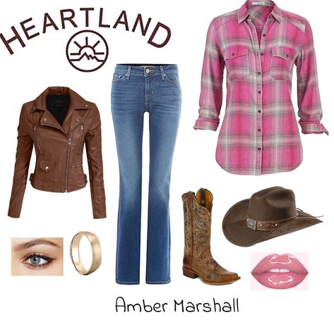 H E A R T L A N D : AMBER MARSHALL Outfit | ShopLook Amy From Heartland Outfits, Amber Marshall Outfits, Amy Heartland Outfits, Amy Fleming Outfits, Heartland Clothing, Heartland Outfits, Heartland Aesthetic, Tan Cowgirl Boots, Cowgirl Outfits Halloween College