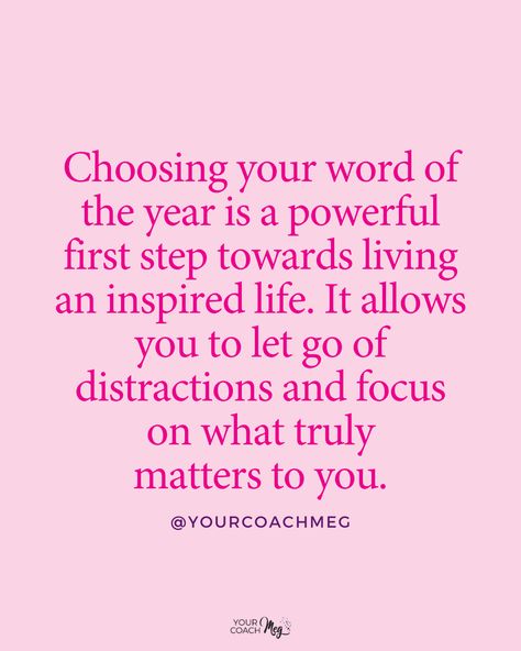 A powerful tool you can utilize to achieve focus and clarity throughout the year is to find your “word of the year”. Having your word of the year as your guiding force can help you stay motivated and in tune with your goals. Word Of The Year Balance, Words For The Year, Life Purpose Finding, Finding Purpose In Life, Balance Life, Scout Badges, Word Of The Year, Daily Mantra, One Small Step