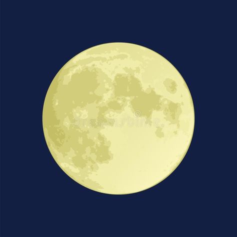 Full Moon. Illustration of a full moon on a dark blue sky , #spon, #Illustration, #full, #Full, #Moon, #blue #ad Blue Sky Illustration, Full Moon Illustration, Yellow Night, Vector Tattoo, Sky Illustration, Moon Dark, Dark Blue Sky, Night Sky Moon, Moon Vector