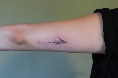 Stingray tattoo Marine Tattoo, Stingray Tattoo, Ray Tattoo, Surf Tattoo, Whale Tattoo, Subtle Tattoos, Manta Ray, Dream Tattoos, Sister Tattoos