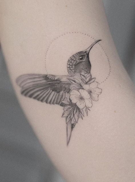 40+ Small Hummingbird Tattoo Ideas Small Remembrance Tattoos, Hummingbird Tattoo Black, Hummingbird Tattoo Ideas, Hummingbird Flower Tattoos, Hummingbird Tattoos, Small Hummingbird Tattoo, Bird Tattoos For Women, Remembrance Tattoos, Birth Flower Tattoos