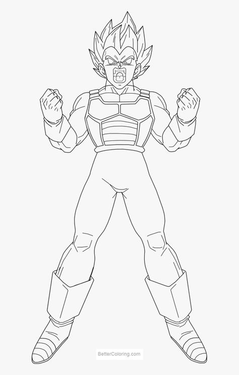 Vegeta Coloring Pages, Dragon Ball Coloring, Super Vegeta, Super Saiyan Vegeta, Goku Drawing, Shark Coloring Pages, Super Saiyan Blue, Adult Coloring Designs, Dragon Ball Image