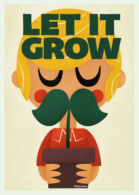 naranjaschinas #6 on Behance Let It Grow, Mid Century Illustration, Illustration Photo, Plakat Design, Retro Illustration, 로고 디자인, Cartoon Illustration, Cute Illustration, Vintage Illustration