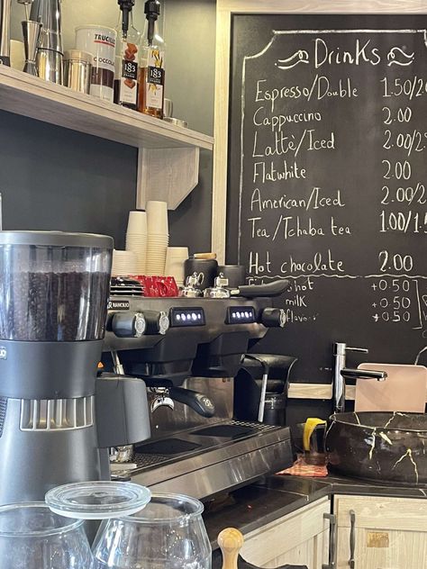 Coffee Shop Owner, Chocolate Shots, Hot Chocolate Milk, Coffee Shop Aesthetic, It Gets Better, Shop Owner, Iced Tea, Espresso Machine, For Today