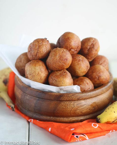 Banana Puff Puff Banana Puff Puff, African Snacks, Cultural Foods, West African Food, Nigerian Recipes, Africa Food, African Cooking, Puff Recipe, Puff Puff