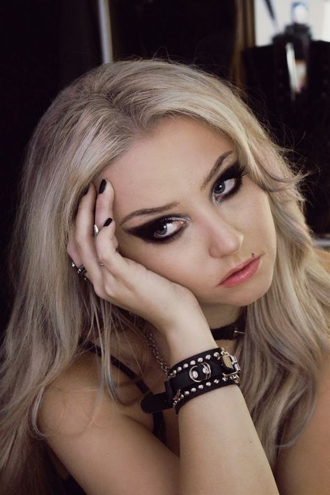 @ sanctuslunae on Instagram. Taylor Momsen inspired, Taylor Momsen makeup, goth rock, goth eye makeup, gothic makeup, rock n roll, goth music, punk makeup, goth punk aesthetic Taylor Momsen Makeup, Goth Punk Aesthetic, Vision Board Book, Goth Eye Makeup, Goth Music, Punk Makeup, Goth Rock, Punk Aesthetic, Taylor Momsen