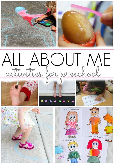 Work on an All About Me unit? Here is a fun roundup of crafts and activities geared towards preschoolers! About Me Preschool Activities, All About Me Preschool Activities, All About Me Activities For Preschoolers, All About Me Eyfs, Windows Drawing, Stained Windows, All About Me Preschool Theme, Me Preschool Theme, All About Me Preschool