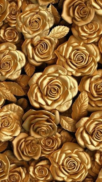 Rose Gold Pictures, Sparkle Wallpaper, Gold Palette, Rose Background, Flower Texture, Flower Iphone Wallpaper, Gold Aesthetic, Decoupage Vintage, Golden Flower