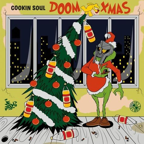 Pot Belly, Mf Doom, Soul Art, Super Villains, Music Stuff, Xmas Tree, Album Covers, Rap, Novelty Christmas