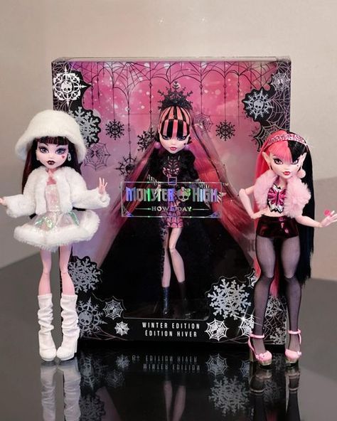 New Monster High Dolls, Arte Monster High, Barbie Collector Dolls, Doll Plushies, Art Noir, Love Monster, Creatures Of The Night, Christmas Dolls, Monster High Doll