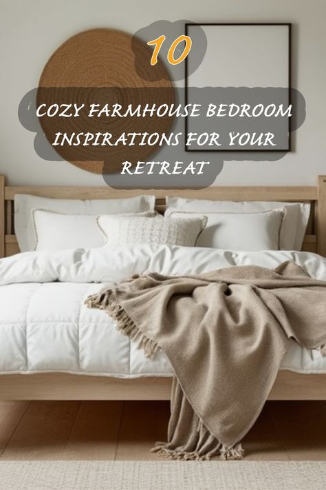 I absolutely love the warmth and charm that farmhouse style brings to a bedroom. This cozy retreat features neutral tones, soft textures, and natural elements that combine to create a serene space. From layered bedding to rustic decor pieces, each element invites relaxation and tranquility. Explore these inspirations to transform your own bedroom into a peaceful getaway! Modern Farmhouse Bedroom Furniture, Farmhouse Bedroom Inspirations, Farmhouse Style Bedroom, Farmhouse Bedroom Design, Layered Bedding, Japandi Dining Room, Cottage Style Bedroom, Japandi Dining, Cozy Farmhouse Bedroom