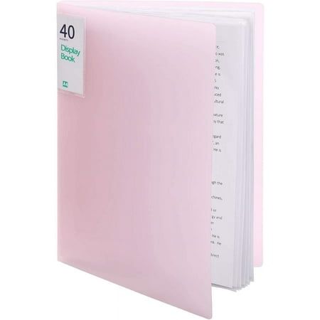 40 Pockets Plastic Presentation Book Portfolio Folder File Folder Clear Sleeves Protectors Display Book Document Organizer for Music Sheets Artwork Drawing for School Office Business Pink Drawing For School, Sheet Music Artwork, Business Binders, Book Portfolio, Office Organization Business, Office Organization Files, Document Organizer, Plastic Folders, Sheet Protector