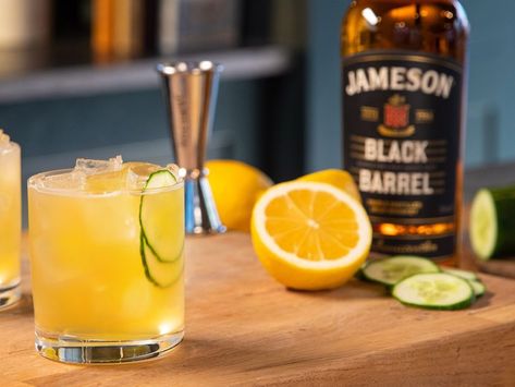 Jameson Cocktails, Jameson Irish Whiskey, Cocktail List, Alcohol Drink Recipes, Irish Whiskey, Fresh Lemon Juice, Cocktail Drinks, Drink Recipes, Us Foods