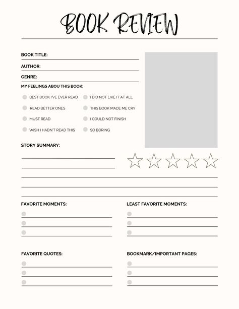 "This listing is an INSTANT DOWNLOAD. You will not be receiving any physical item. This budget print  printable  worksheet is perfect for a Zero Based Budgeting.  Perfect to plan your budget whether it is weekly, biweekly, monthly or per day paychecks.  Starts budgeting today! DETAILS: Size 8.5\" X 11\" Format PDF HOW IT WORKS:  After purchasing, you will be taken to the Etsy download page, and your file will also be sent via email.  You can print as many as you want! You can get more informatio Book Rating Template, Reading Is Fun, Book Review Journal, Book Review Template, Book Reading Journal, Book Reports, Reading Log, Book Report, Bullet Journal Lettering Ideas