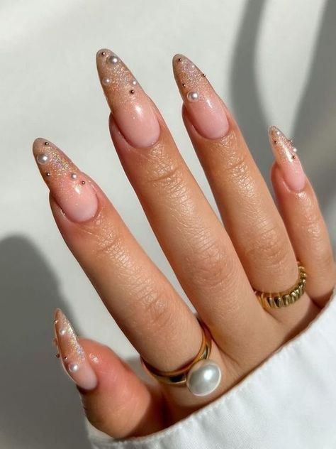 Bridesmaids Nails, Milky Nails, Glam Nails, Funky Nails, Chic Nails, Creative Nails, Rhinestone Nails, Holiday Nails, Nail Trends