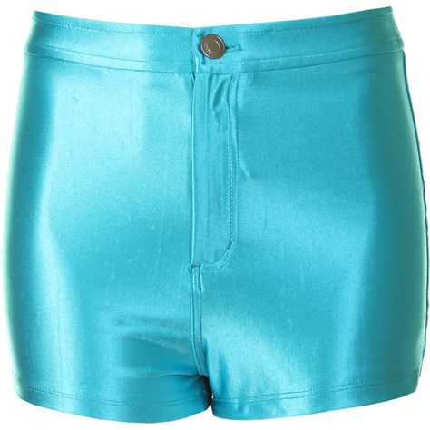 Turquoise Disco Shorts (237.090 VND) ❤ liked on Polyvore featuring shorts, blue, blue shorts, high-rise shorts, high waisted stretch shorts, stretch shorts and high waisted disco shorts Blue Stretch High-waisted Shorts, Cyan Shorts, High Waist Blue Moisture-wicking Shorts, Blue High-rise Shorts With Button Closure, Blue High Stretch 2-in-1 Shorts, High Rise Shorts, Stretch Shorts, Blue Shorts, Casual Shorts