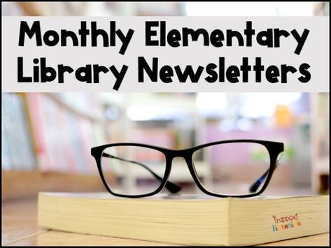 Elementary School Librarian, Library Newsletter, Elementary Librarian, Library Girl, Newsletter Ideas, Country School, Elementary Library, School Librarian, Library Lessons