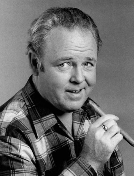 Carroll O’Connor as Archie Bunker We all know him as Archie Bunker, the outspoken, closed-minded, bigoted patriarch of the Bunker household. O’Connor was born on August 2, 1924. He was in the military and university before he started his acting career. He is most known for All in the Family. After All in the Family, O’Connor went on to play the lead in other hit television series In the Heat of the Night and Archie Bunker’s Place, a spin-off of All in the Family. O’Connor passed away in 2001 due Carroll O'connor, Archie Bunker, Real Estate Articles, In The Navy, All In The Family, The Navy, Classic Tv, Tv Stars, American Actors