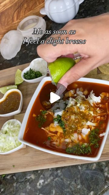 @perla.cee on Instagram: "Pozole Rojo😋

Ingredients:
10 Chile Guajillo
10 Chile California
2 Chile Pasilla
5 Garlic Cloves
6 Corriander Seeds
Oregano
Chicken Bullion
Tomato Bullion
Cumin
Black Pepper

Recipe for sauce: 
•Boil the chile california, chile pasilla & chile guajillo for 15 minutes
•Place them in the blender along with 5 garlic cloves, 6 corriander seeds, 4 cups of water & all the seasonings, blend & its ready.

Recipe for pozole:
•Add water in a large pot once it starts boiling add the pork along with half a white onion,5 garlic cloves and salt.
•Cover and boil the meat for 1 hour and 30 minutes (or until meat is tender)
•Once the pork is ready remove it from the pot and add the hominy
•Boil the hominy for 20 minutes and then add the pork back inside along with the chile & you Chicken Pozole Recipe, Chicken Pozole, Pozole Recipe, Oregano Chicken, Mexican Soup Recipes, Chile Pasilla, Chicken Bullion, Pepper Recipe, Chile Guajillo