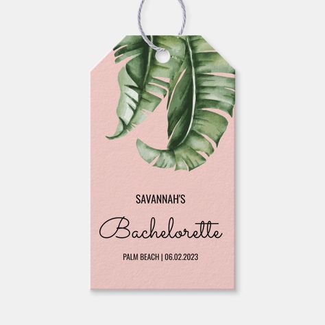 Palm Beach Bachelorette Party, Palm Beach Bachelorette, Bachelorette Crafts, Tropical Bachelorette Party, Bachelorette Favor, Troop Beverly Hills, Printable Tags Template, Beach Bachelorette Party, Tropical Bachelorette