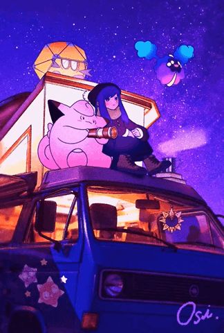 Night Camping, Illustration Anime, Pokemon Gif, Star Night, Anime Animation, Cute Pokemon Pictures, Cute Pokemon Wallpaper, Drawing Drawing, Pokemon Drawings