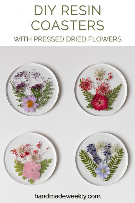 Dried Wedding Flowers In Resin, Resin Craft With Dried Flowers, Diy Epoxy Resin Jewelry Making, Resin Flower Jewelry Dish, Resin Floral Coasters, Resin Wedding Flowers Diy, Projects With Pressed Flowers, Epoxy Dried Flowers Diy, Resin Coasters With Flowers