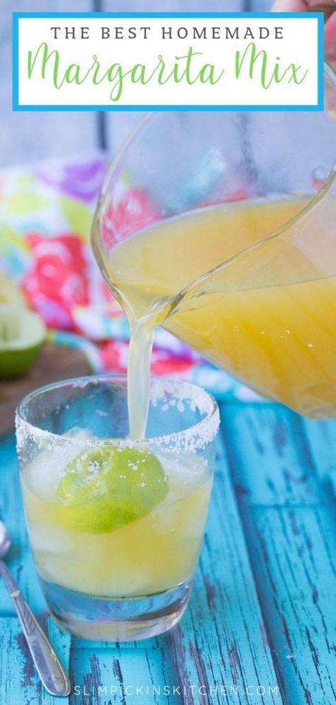 Margarita With Simple Syrup, Homemade Sweet And Sour Mix Recipe, Fresh Sour Mix Recipe, Best Homemade Margaritas, Best Margarita Mix To Buy, Fresh Margarita Mix Recipe, Sweet And Sour Margarita Recipe, Margarita Mix Store Bought, Fresh Fruit Margarita Recipe