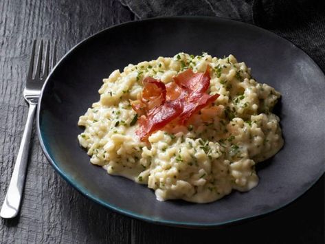 Mascarpone Risotto, Prosciutto Recipe, Best Veggies, Weeknight Dinner Ideas, Prosciutto Recipes, Cauliflower Risotto, Chicken Risotto, Magazine Recipes, Italian Foods