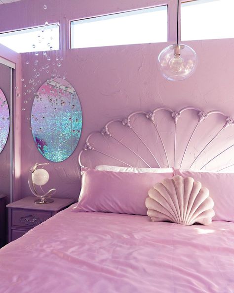 Hotel Tour, Lavender Room, Mermaid Bedroom, Mermaid Room, Purple Rooms, Bedroom Bliss, Dreamy Bedrooms, Pretty Decor, Dream Rooms