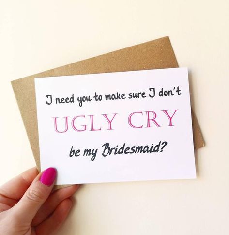 Bridesmaid Proposal Funny, Funny Bridesmaid Proposal Cards, Bridesmaid Cards Funny, Bridal Maids, Funny Bridesmaid Proposal, Timetable Ideas, Study Timetable, Bride Quotes, Bridesmaid Funny