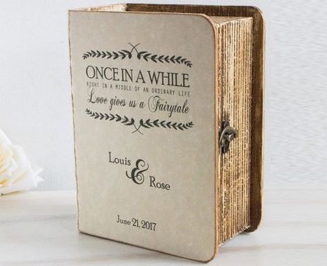 Best Wedding Card Box Ideas You Can Buy or DIY ★ wedding card box book themed card box Photo Card Box, Wedding Card Basket, Wedding Card Box Ideas, Card Box Ideas, Wedding Envelope Box, Diy Card Box, Wedding Gift Card Box, Rustic Card Box, Simple Wedding Cards