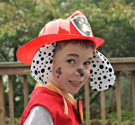 Marshall Face Paint, Marshall Paw Patrol Costume, Paw Patrol Face Paint, Marshall From Paw Patrol, Paw Patrol Halloween Costume, Paw Patrol Costume, Paw Painting, Painting Halloween, Marshall Paw Patrol