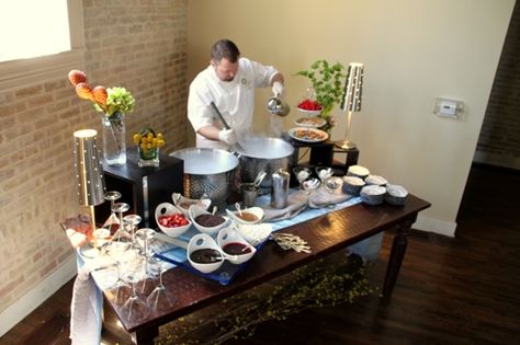 Interactive stations make everything more exciting! Make ice cream right in front of your guests with this nitrogen ice cream station. #weddings #events #uniquecatering #catering #RosemarysCatering #Therkgroup www.RosemarysCatering.com Nitrogen Ice Cream, Ice Cream Station, Eric Nelson, Interactive Wedding, Ice Cream Sundae Bar, Dessert Alternatives, Sundae Bar, Ice Cream Set, Catering Display