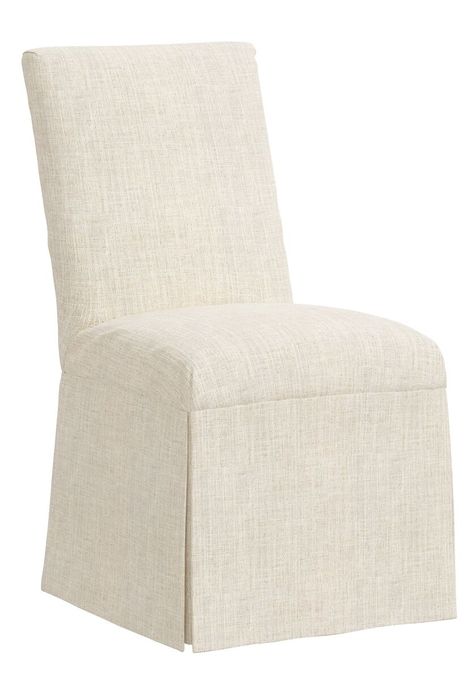 Owen Slipcover Side Chair, Linen | One Kings Lane Dining Table Long, Linen Slipcover, Tailored Skirt, Chair Slipcovers, Dining Chair Slipcovers, Linen Upholstery, Slipcovers For Chairs, Stylish Home, Modern Dining