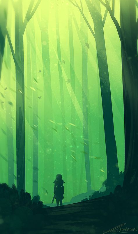 ZandraArt Wallpaper Horizontal, Toph Beifong, Avatar Video, Monochromatic Art, Video Motion, Forest Illustration, Landscape Illustration, 판타지 아트, Environment Concept Art