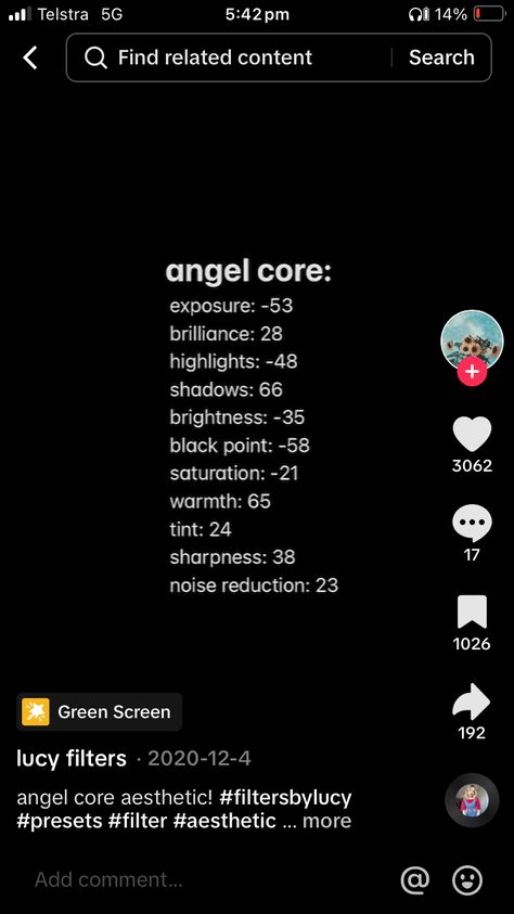 Ios Filter, Angel Core Aesthetic, Pic Editing, Led Room Lighting, Filter Ideas, Photo Settings, Led Room, Angel Core, Camera Ideas